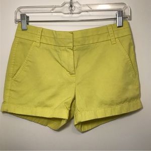 J. Crew Chino Shorts - Yellow